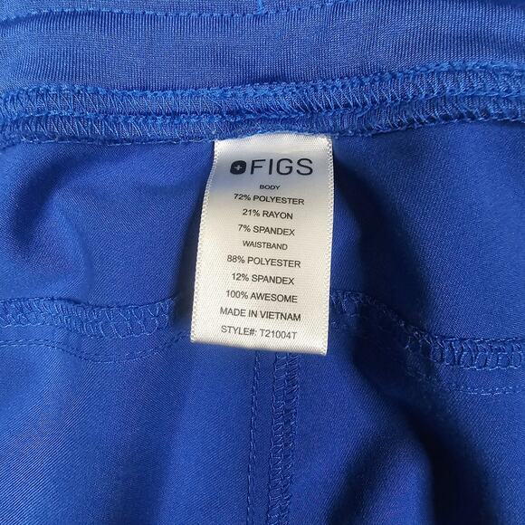 Figs Technical Collection Scrub Pants Womens XXL Tall Blue Hospital T21004T - Picture 4 of 13
